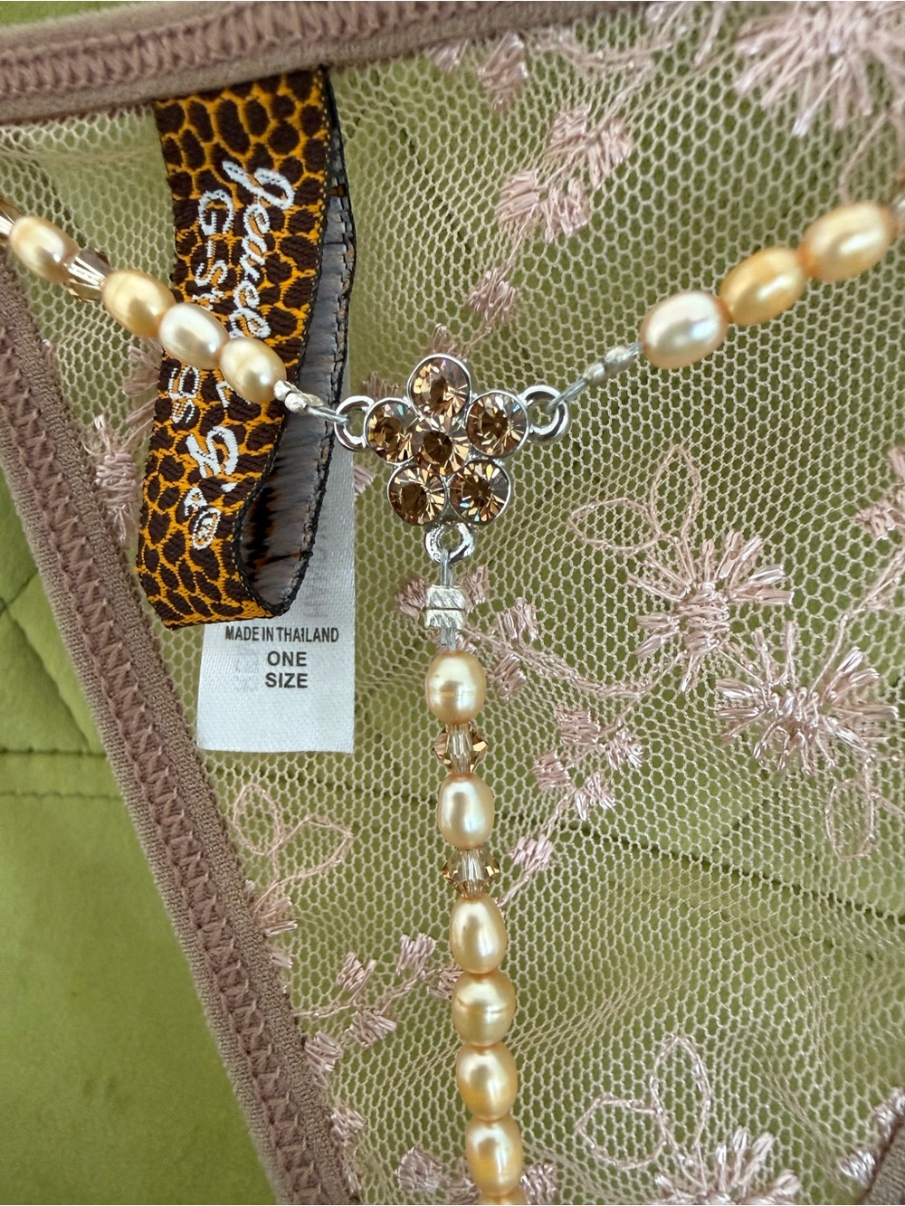 Gold Pearl G string